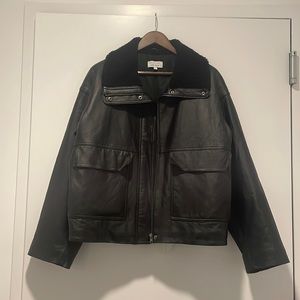 & Other Stories Borg/Padded aviator style jacket! Super warm and cosy